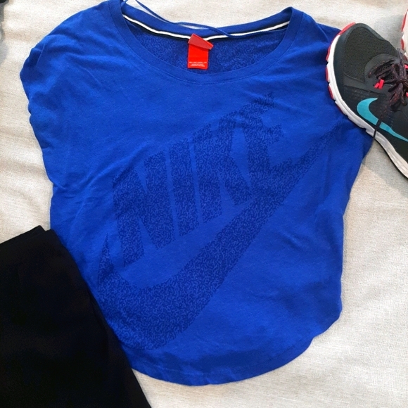 Nike Tops - Nike Sheer Logo and Back, Cropped T-shirt